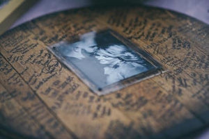 Bourbon barrel picture frame